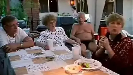 Impreza swingersów starych ludzi