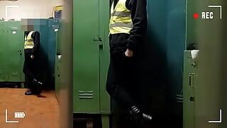 Security Guard in Locker Room