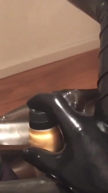 Jaw-dropping moment from "Latex Dress, PVC Coat and High Heels Masturbation"