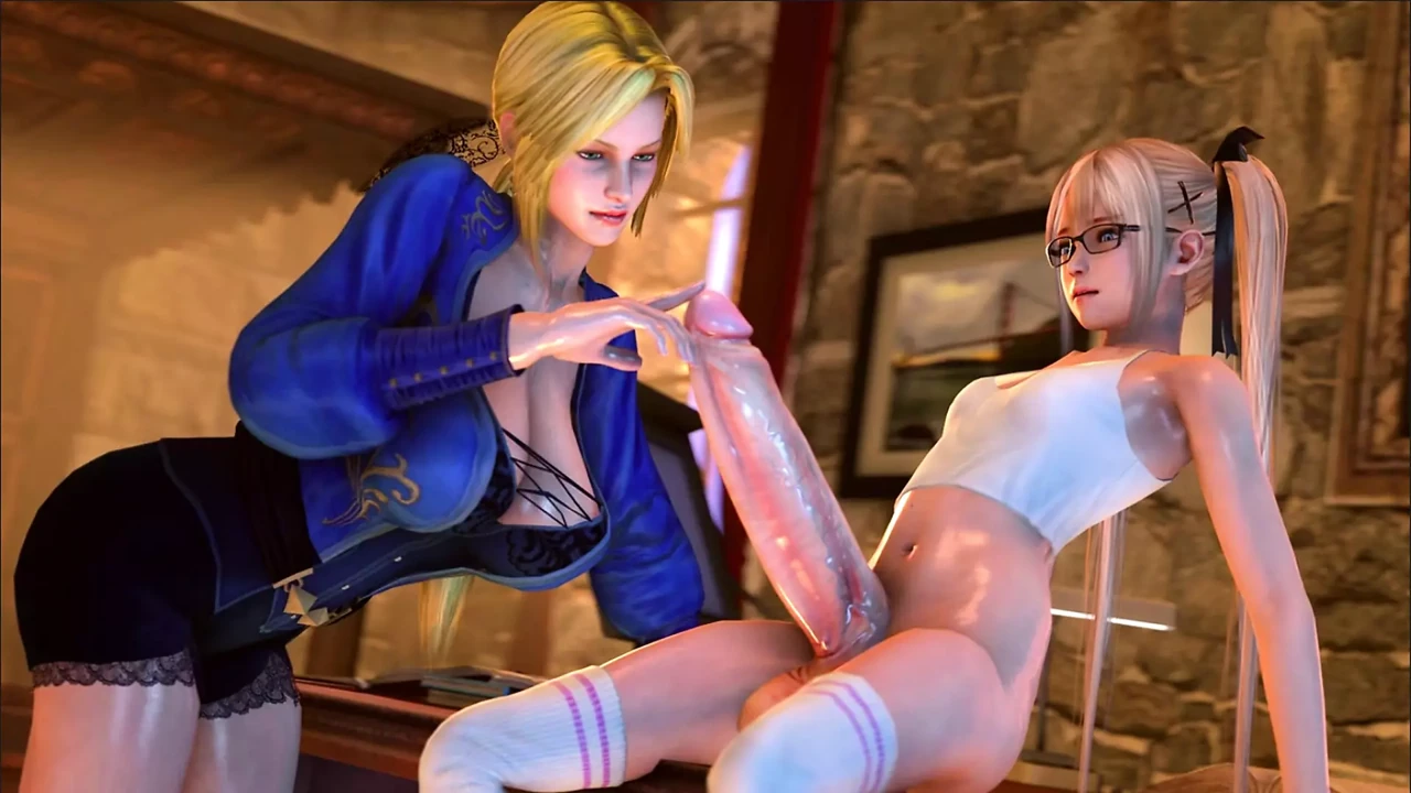 Two Futanari Characters ( Helena & Marie ) Play With His Monster Cocks - GAMEPLAY 3D