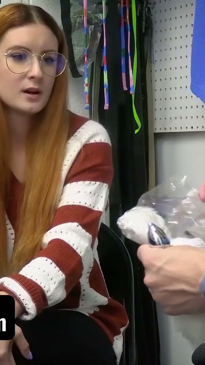 Shoplyfter - Redhead Nerd Babe Shoplifts From The Wrong Store And LP Officer Teaches Her A Lesson | Clip 1