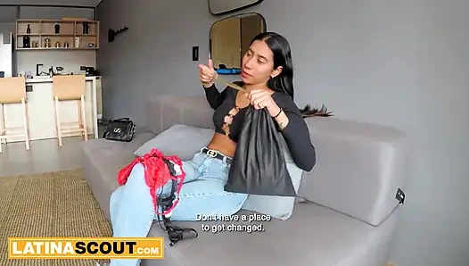Big Tits 18yo Latina Model Stripped & Pounded In Fake Amateur Audition