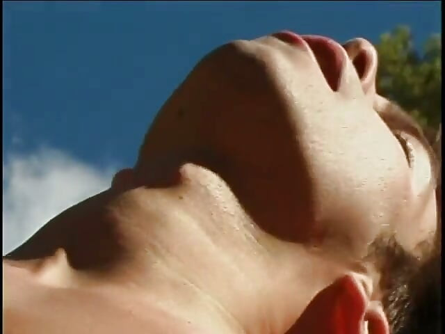 Horny stud nails his gay partner outdoors