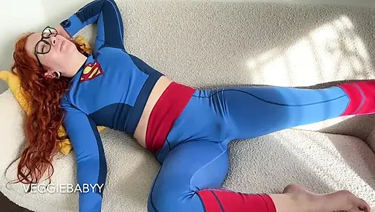 Kryptonite, Sph, and CBT Make Small Cock Futa Supergirl Cum Hard