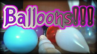 Balloonbanger 57) fetiche con globos pop - sin desnudez -retro