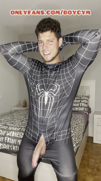 💦My CURVE COCK Cums Spiderman