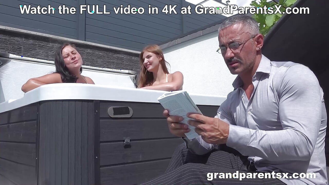 Hairy Granny or Shaved 18yo? Grandpa Picks his Favourite at GrandParentsX