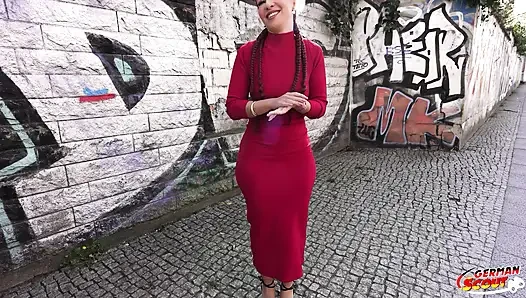 GERMAN SCOUT - латина-пума с круглой задницей Roberta Faganelli без презерватива, трах с кастингом
