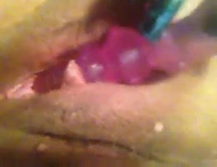 rubbing pussy