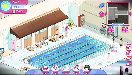 Ep-1 lifeguard holic! NTR Hentai game gameplay! I got a swimming pool and there are many hot girls!