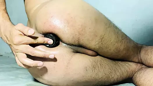 Aman tanrım! büyük şişe ile sıkı eşek lanet.