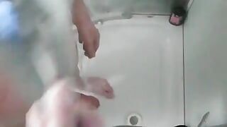 Masturbación en la ducha relajada