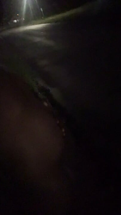 Fooling Around At Night Outside On The Sidewalk Fully Naked Part 3