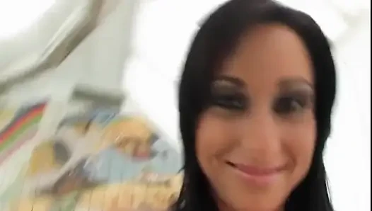 Euro Ass Fucking Internal Creampie on a Hotel Balcony