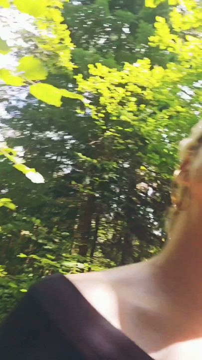 Mature Milf Looking for a stranger in the woods to suck and jerk him off thoroughly until he cums in my mouth | Clip 1