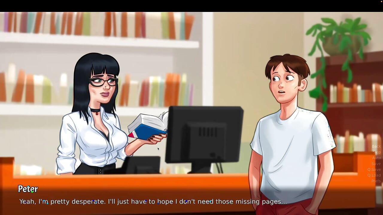 Summertime saga गेमप्ले. फ्रेंच टीचर, लाइब्रेरी सेक्स, शरारती पत्रिका