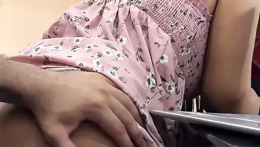 Charming Brunette with Beautiful Lips Sucks It Deliciously