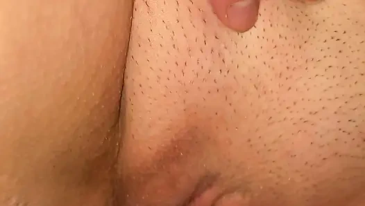 Nahaufnahme sahniger muschi-creampie