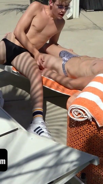 BrotherCrush - Handsome Fit Stepbrothers Taylor Reign And Jack Bailey Breeding By The Pool | Clip 2