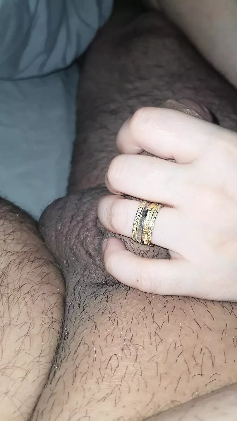 Step mom will handjob step son dick no matter what