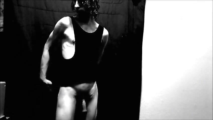 Transgirl Naked Posing for Self-photography Artwork
