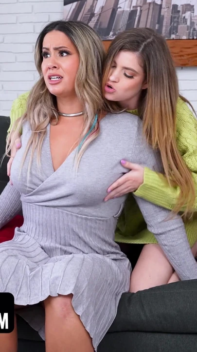 Powerful moment from "Unconventional Feelgoodery by Mylfed Featuring Misty Meaner, Laya Rae & Nicole Rae - MYLF"