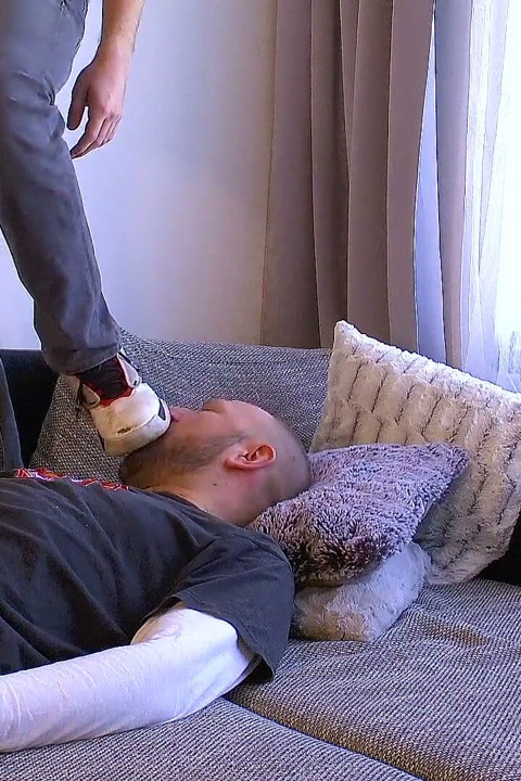 Cute Dominance: Timmy Demands Full Foot Worship and Tramples Ben