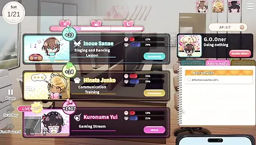 1 V-Lover Playthrough. Lovely Women And Nice Art Style.