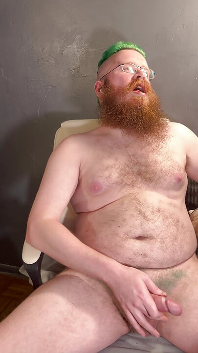 Naked and enjoying some penis time.