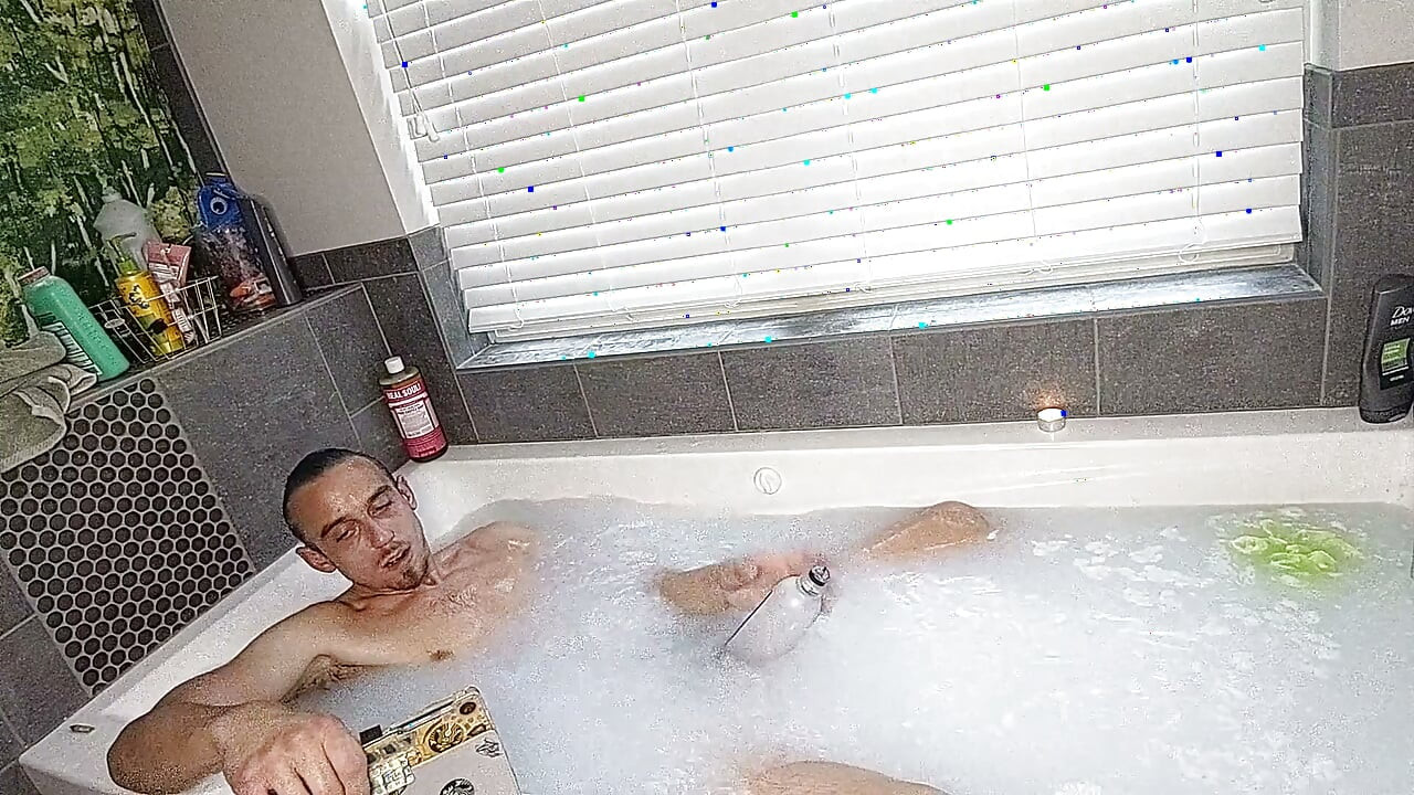 Bored as Hell Pumping My Cock in the Tub with My Bathmate