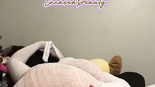 Cableknit Tights Encased Orgasms