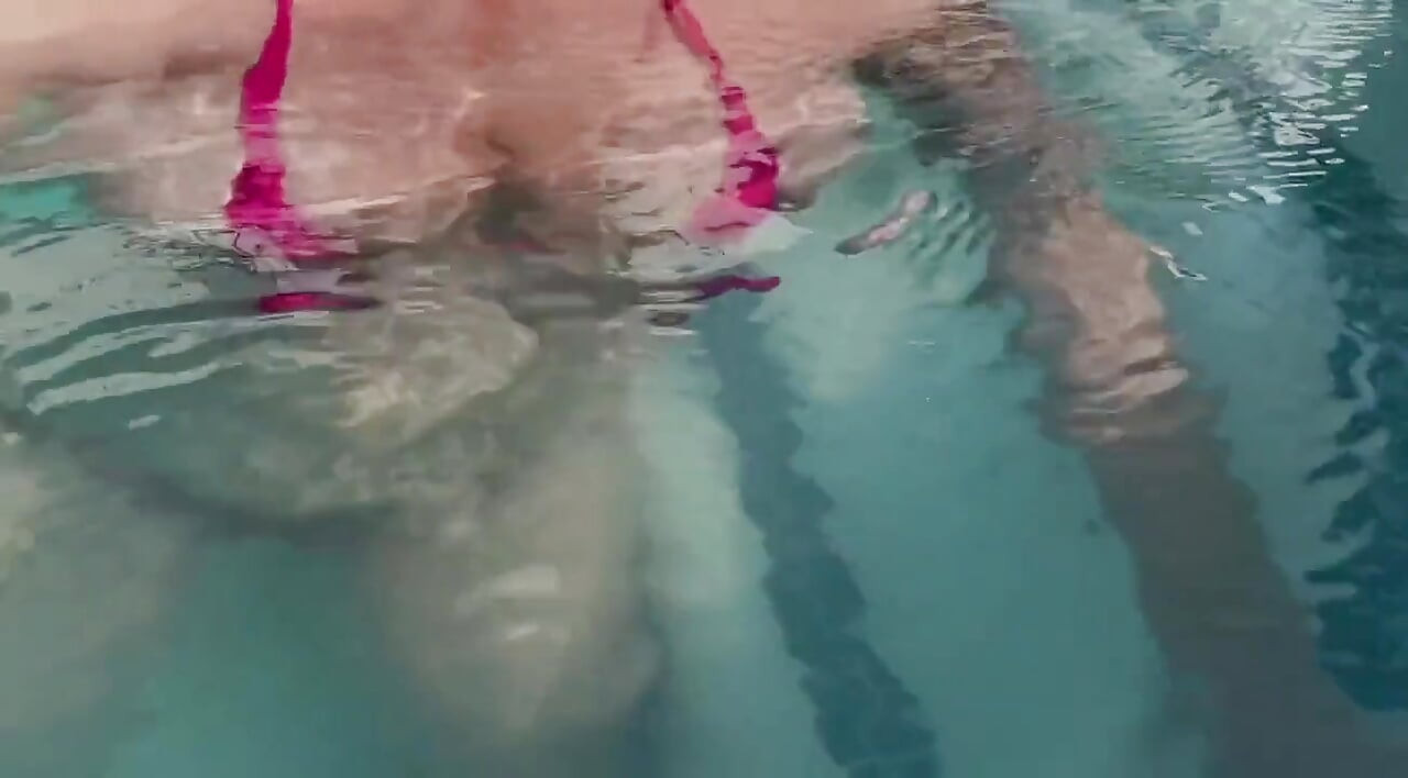 Artemisia Love Sexy and Horny Underwater Showing Her Big Tits in a Super Micro Bikini and You Can See Her Aureolas…