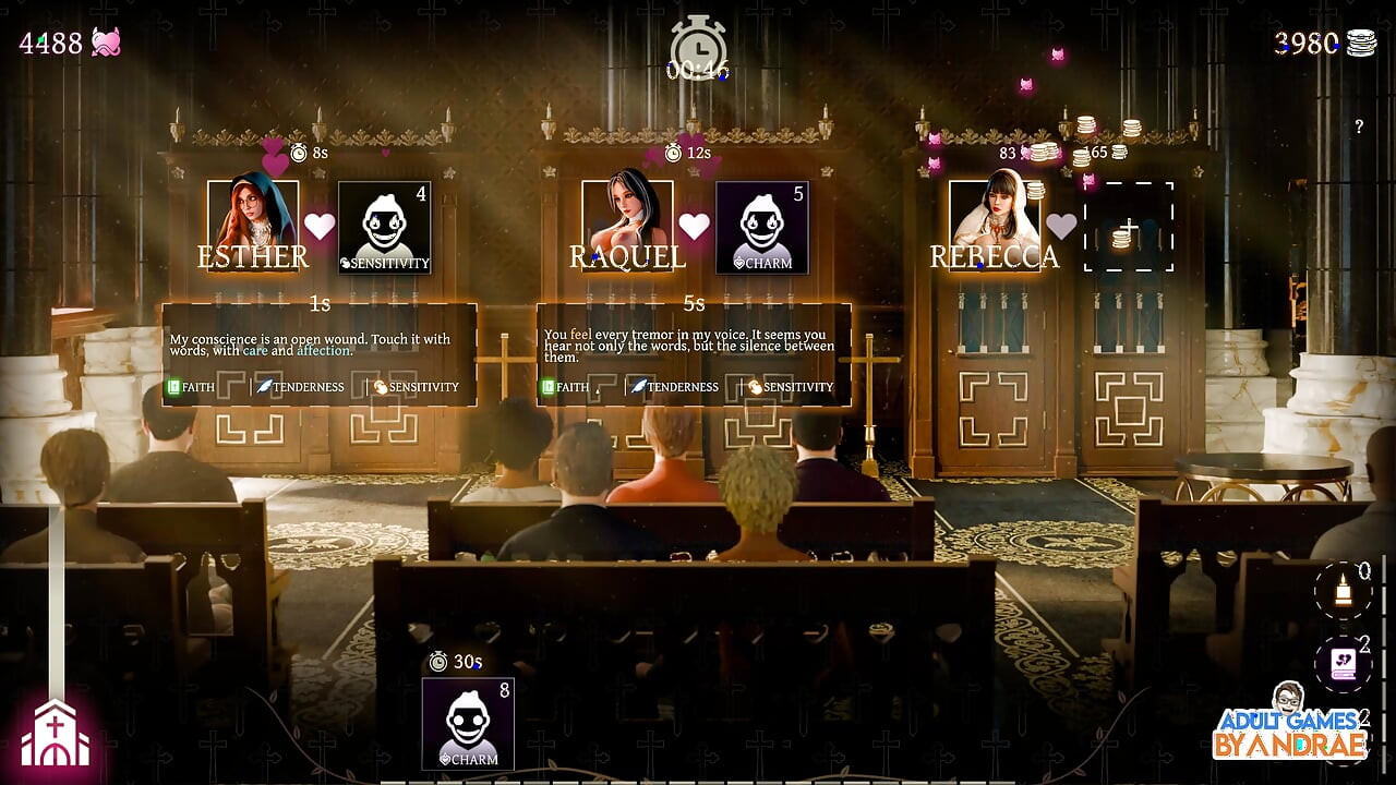 Sisters in Sin Gameplay Part 12 - Lust Performs the Sexual Ritual with Esther in the Library
