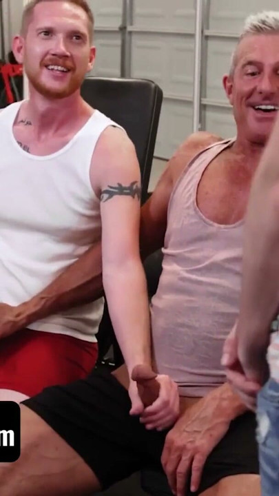 FamilyDick - Cute Twink Stepson Dakota Lovell Takes StepGrandpa And Stepdad's Cocks At The Same Time | Clip 2