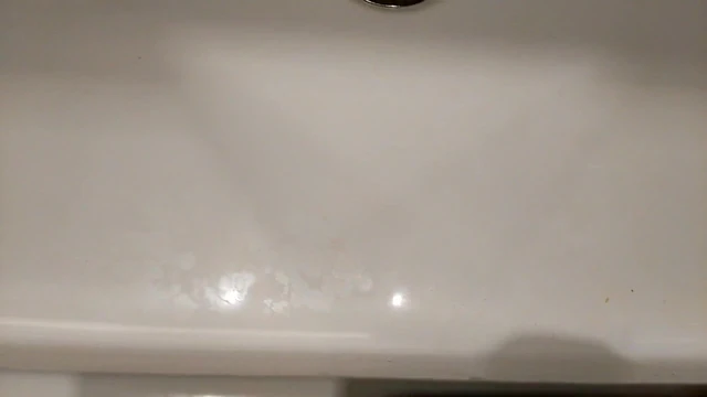 Piss marking the sink at friends home AGAIN