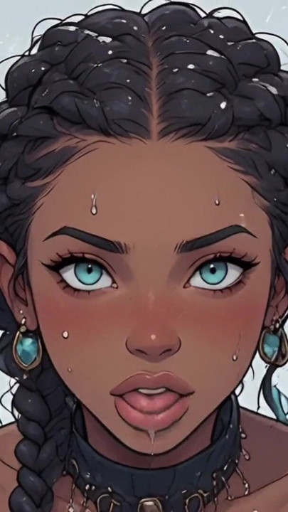 Gorgeous Afro Women in the Cold of Winter part 2, Hentai, artificial intelligence, animation, uncensored | Clip 2
