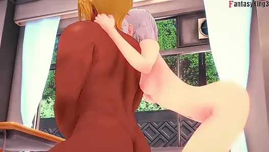 Rias Gremory Maid Cosplay sex - DXD NTR Madness Series