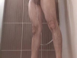 Shower hard dick