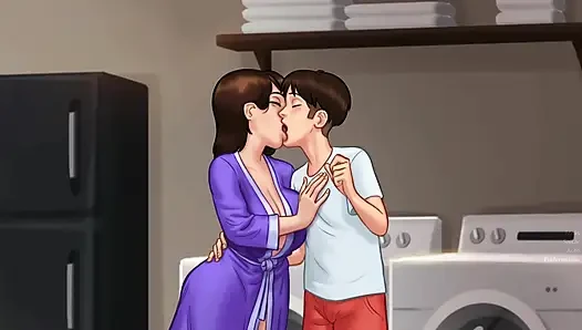 My stepmom wants to make love everywhere, very naughty - summertime saga