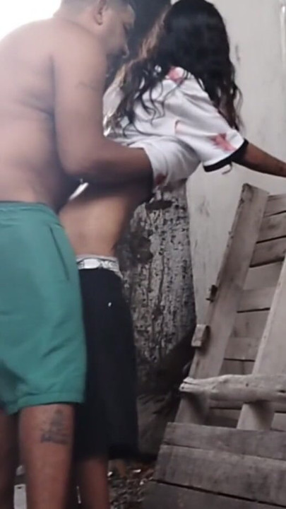 Dyke neighbor giving ass in the backyard. | Clip 1