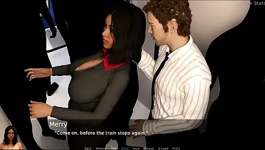 Project heiße ehefrau # 44 - Merry und Ben sind im aufzug stecken geblieben ... Ed sah sich Merry an, während sie duschte