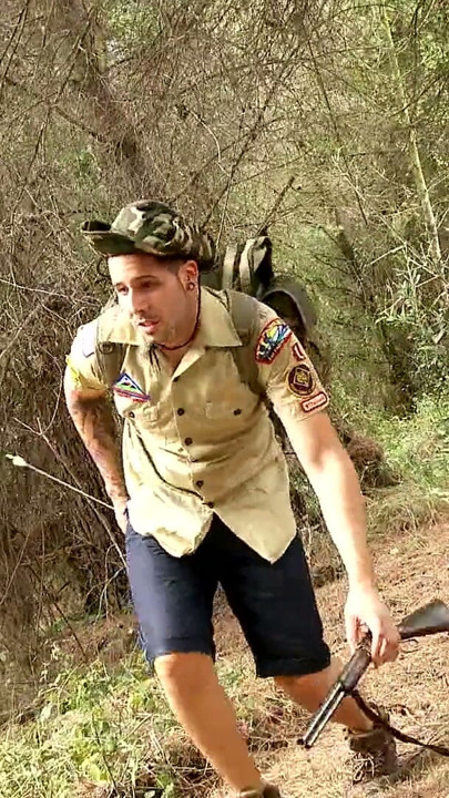 Boy Scout is seduced to fuck by black female warrior | Clip 1