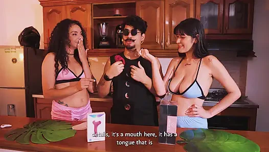 Making This 2 Georgeous Cum with Some Help (badpeach Toys Review)