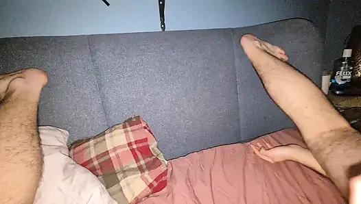 Assisted self suck flaccid cock - uncut raw.mp4