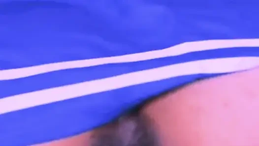 She goes to the gym and gets very hot and rides the cock all the way to the bottom