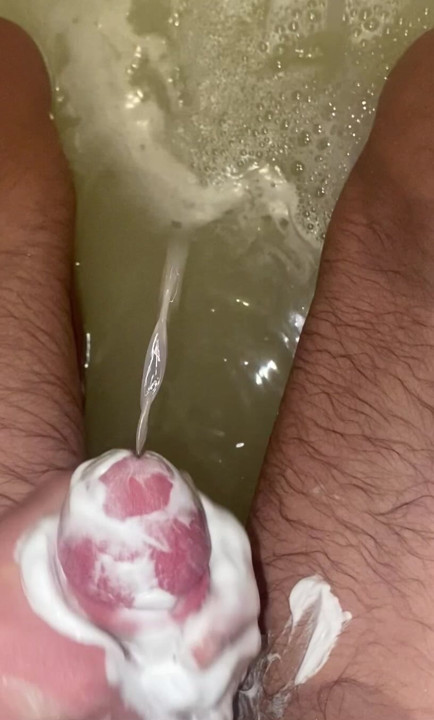 Handjob in the bathroom