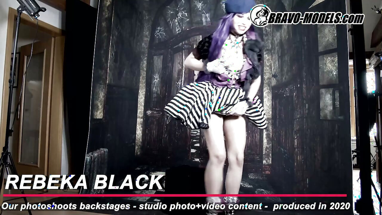 386- Sessão de fotos nos bastidores, Rebeka Black - adulto