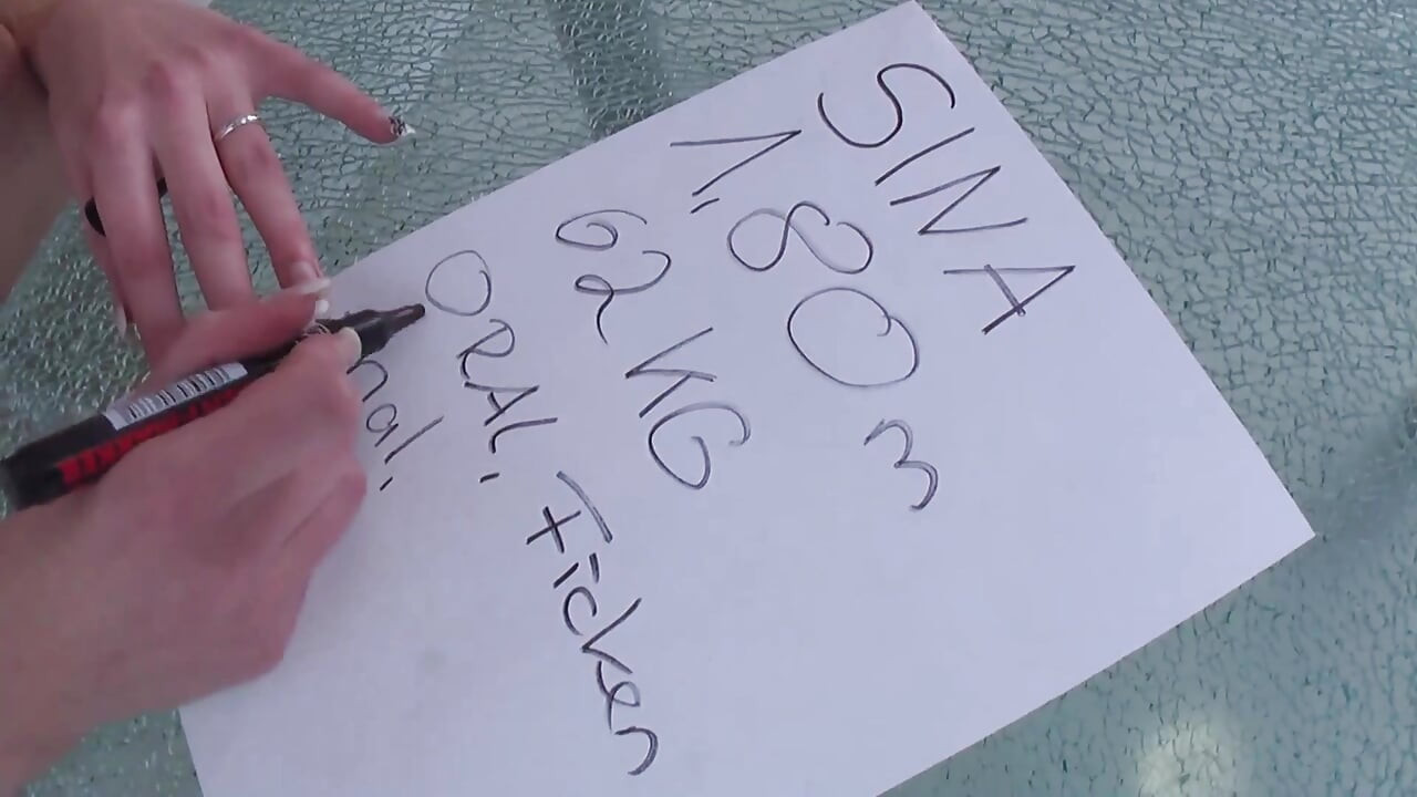 Young girl shows how she's slut