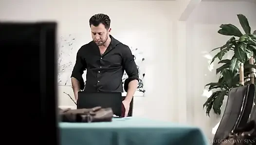 Modern zamanların günahları - violet starr karısı Rachael Cavalli üst katta beklerken aldatanın dölünü yutuyor!
