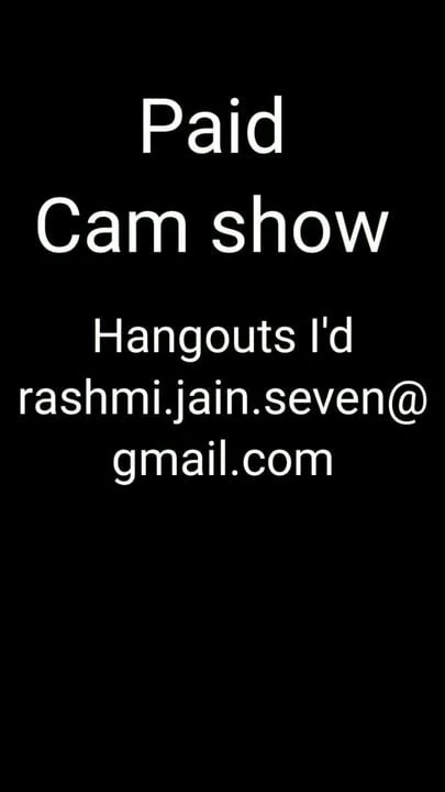 Rashmi paid cam show Hangout I'd on video